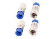 5 Pcs RG6 F Connector Adapter Plug Coax Compression Satellite Cable Fitting