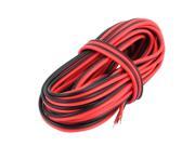 Black Red 20AWG Indoor Outdoor PVC Insulated Electrical Wire Cable 6 Meter Long
