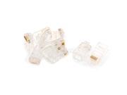 CAT5e Network Cable Gold Plated 8P8C RJ45 Connectors Adapter Plugs 10pcs