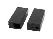 2 Pcs Terminal Case Enclosure DIY Black Adapter Shell 100x47x31mm Junction Box