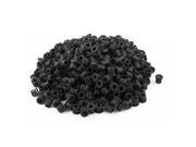Unique Bargains 500pcs SB 10 9.5mm Mounting Hole Wire Cable Protector Nylon Snap Bushing Black