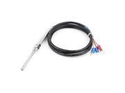 1Meter Cable PT100 Thermocouple Temperature 5*50mm Sensor Probe