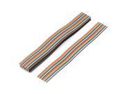 13pcs 200mm Long 20 Pin Rainbow Color Flat Ribbon Cable IDC Wire