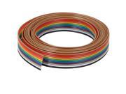 1.9 Meter 6.2ft 10 Way 10 pin Flat Rainbow Ribbon IDC Cable Wire Rainbow Cable