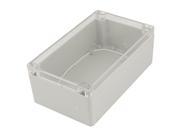 Unique Bargains 200mmx120mmx75mm Plastic Clear Cover Waterproof Enclosure Case DIY Junction Box