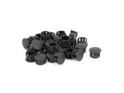 SKT 14 Plastic 14mm Dia Snap in Type Locking Hole Plugs Button Cover 30pcs