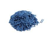 Electrical Connection Cable Sleeve 40mm Long Heat Shrink Tubing Wrap Blue 400Pcs