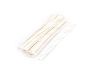 20 Pcs 8mm Electrical Wire Fiberglass Insulation Sleeving 20cm Lenght