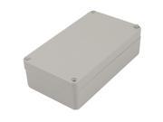 Unique Bargains 158mm x 90mm x 46mm Rectangular Waterproof Plastic DIY Junction Box Case Grey