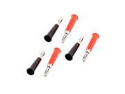 Audio Speaker 4mm Male Banana Horn Plug Connector Adapter Black Red 3 Pairs