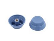 2pcs 7mm Female Thread Blue Plastic Desk Electric Fan Vane Lock Nuts