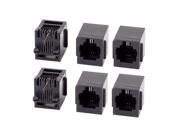 6 Pcs Horizontal Mount 6P2C RJ11 PCB Jack Network Telephone Connector