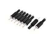 8pcs 2.5mm x 0.7mm Plastic Shell DC Power Cable Male Plug Jack Connector Adapter