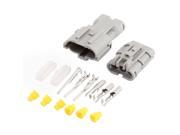 3 Kit 3P Way Plastic Waterproof Electrical Wire Connector Terminal Set