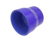 Unique Bargains 64mm to 76mm Straight Turbo Reducer Silicone Hose Coupler Blue