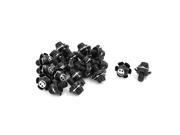 Flower Style Car Truck License Number Plate Bolts Screws 7mm Thread Dia 20 Pcs