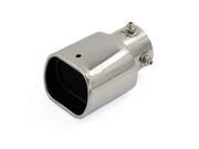 Unique Bargains Silver Tone Modified Silencer Exhaust Muffler Tip Pipe for Vehicle Car