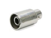Unique Bargains 2 Inlet Dia Stainless Steel Car Truck Exhaust Muffler Tail Pipe Decorative Tip