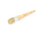 Wooden Handle 30mm Round Bristle Oil Paint Painting Wax Brush 255mm Long