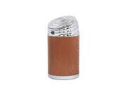 Portable Cylinder Shaped Ashtray for Car Vehicle Sliver Tone Brown