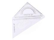 School Stationery 30 60 45 Degree Triangle Rulers Protractor Measure Tool 2 Pcs