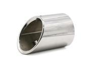 Unique Bargains Chrome Slanted Cut Car Exhaust Muffler Tip Tail Throat Pipe for Cadillac ATS L