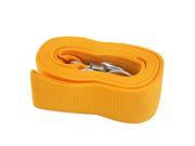 5M 8 Tons Car Truck Yellow Nylon Tow Strap Rope w Loaded Hooks