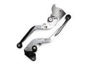 Unique Bargains Sliver Tone Aluminum Alloy Handlebar Controls Brake Clutch Lever Pair for Yamaha