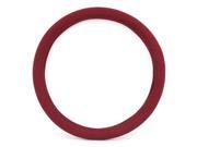 Burgundy Linen Breathable Skidproof Cover Fits 15 Inch Dia Car Steering Wheel