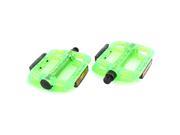 Pair 13mm Thread FIXED GEAR Bike Bicycle Platform Pedals Green