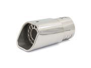 Unique Bargains Stainless Steel Square Outlet Car Exhaust Muffler Pipe End Trm Tip 60mm Inlet