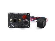 Unique Bargains DC 12V 30A Racing Car Ignition Switch Panel Engine Start Push Button LED Toggle
