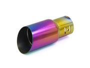 Unique Bargains Colorful Modified Silencer Pipe Tail Exhaust Muffler Tip for Car
