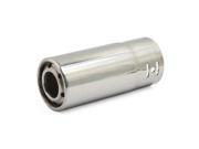 Unique Bargains 58mm Inlet Car Exhaust Muffler Straight Decorative Tip Stainless Steel Tail Pipe