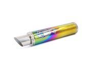 Colorful Scorpion Pattern Slanted Cut Tip Motorcycle Exhaust Muffler 60mm Inlet