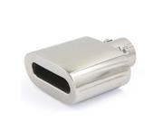 Unique Bargains Auto Car Silver Tone Stainless Steel Pipe Tip Modified Exhaust Muffler