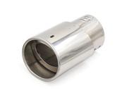 Unique Bargains Automotive Stainless Steel Oval Slant Tip Muffler Tail Pipe 72mm Inlet Diameter