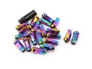 20 Pcs M12 x 1.5mm Colorful Open End Extended Rims Tuner Wheel Lug Nuts w Key