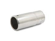 Unique Bargains 58mm Inlet 52mm Outlet Chrome Straight Round Car Rear Exhaust Pipe Tip Decor