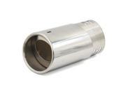Unique Bargains Univeral Chrome Stainless Steel Rear Exhaust Muffler Throat Pipe Tip 73mm Inlet