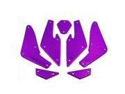 Unique Bargains 7 in 1 Purple Embossed Dots Design Motorcycle Pedals Foot Pegs for Yamaha RSZ