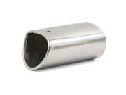 Unique Bargains Chrome Stainless Steel Oval Car Rear Exhaust Muffler Pipe Trm Tip for Audi Q5