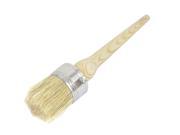 50mm Dia Round Bristle Wooden Handle Chalk Oil Paint Painting Wax Brush