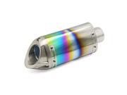 Universal 48mm Stainless Steel Triangle Motorcycle Exhaust Pipe 10.6 Long