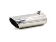 Chrome Stainless Steel Rear Exhaust Pipe Tail Muffler Tip w Clamp for Corolla