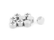 9pcs Stainless Steel Cup Point Hex Socket Grub Set Screws 1 4BSP x 9mm for Gear