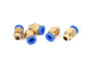1 8BSP Male Thread Straight Connector Quick Release Push In Fitting 5pcs