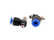 2 Pcs 6mm to M5 Male Thread Push in Connect Fitting Pneumatic Speed Controller