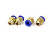 12mm to 1 4BSP Male Thread Air Pneumatic Push in Connectors Quick Fittings 4pcs