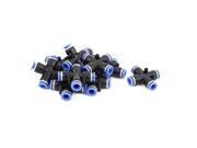 10 Pcs 8mm Pneumatic Equal Cross Union Push In Fitting Quick Connect Air Tube